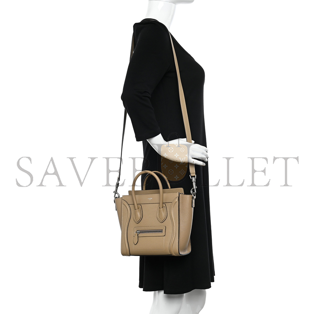 Ce**e drummed calfskin nano luggage dune 1403304 (20*20*10cm)